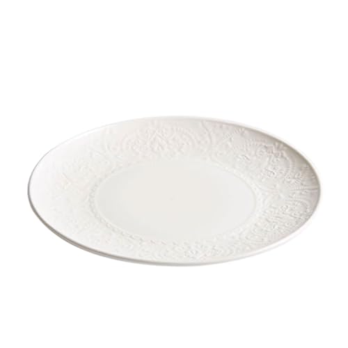 SMDLG Robust Keramik -Teller rund Küchenplatten weißer Dessert Teller wiederverwendbares Servierteller Leichtes Steinzeugteller Exquisit SMDLG Robust Keramik -Teller rund Küchenplatten weißer Dessert Teller wiederverwendbares Servierteller Leichtes Steinzeugteller Exquisit von SMDLG