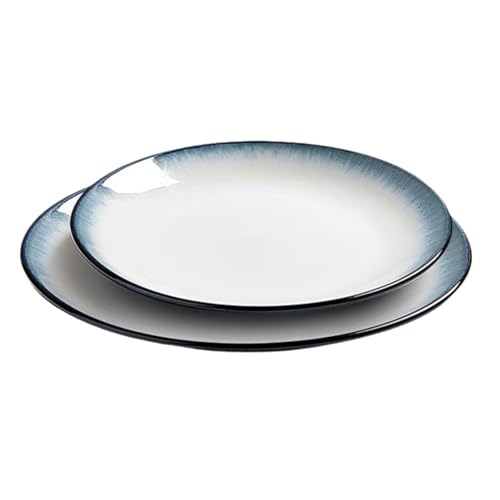 SMDLG Robust Keramische Teller Leichte Teller Moderne Küchenplatten runde Steinzeugteller für Mikrowellen und Geschirrspüler Exquisit SMDLG Robust Keramische Teller Leichte Teller Moderne Küchenplatten runde Steinzeugteller für Mikrowellen und Geschirrspüler Exquisit von SMDLG