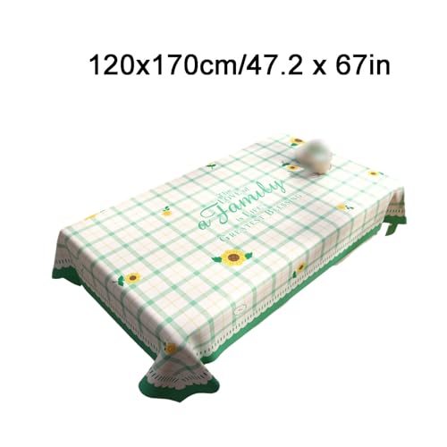 SMDLG Waschbar Kunststoff -Tischdecke Mode -Tischdecke saubere Tischdecke Wiederverwendbare rechteckige Tischdecke 47,2 x 67in Bequem von SMDLG