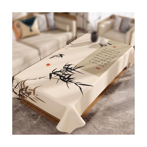 SMDLG Waschbar Kunststoff -Tischdecke Wohnzimmer Esstisch Tischdecke Retro -Tischdecke rechteckige Tischdecke 47,2 x 67in Bequem von SMDLG