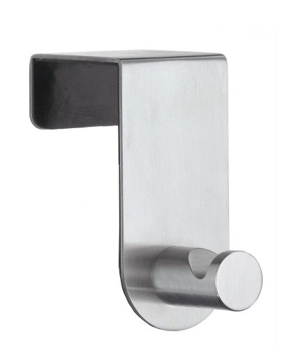 Beslagsboden Tür Haken Design aus gebürsteter Edelstahl, Silber von SMEDBO