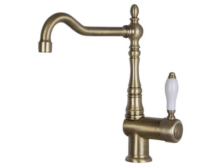 SMEG KÜCHENARMATUR NOSTALGIE, Messing, Metall, 11.9x29.8x26.9 cm, Made in Italy, flexible Anschlussschläuche, Keramikkartusche, schwenkbarer Auslauf von SMEG