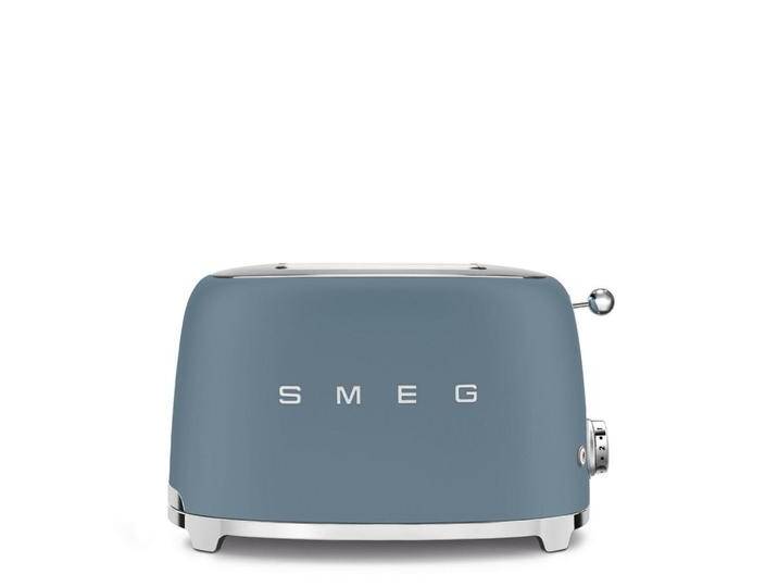 SMEG TOASTER, Blau, Metall, 32.5x20x19.5 cm, Krümelschublade, Auftaufunktion, Aufwärmfunktion, Schnellstoppfunktion, Bagel-Funktion, Küchengeräte, von SMEG