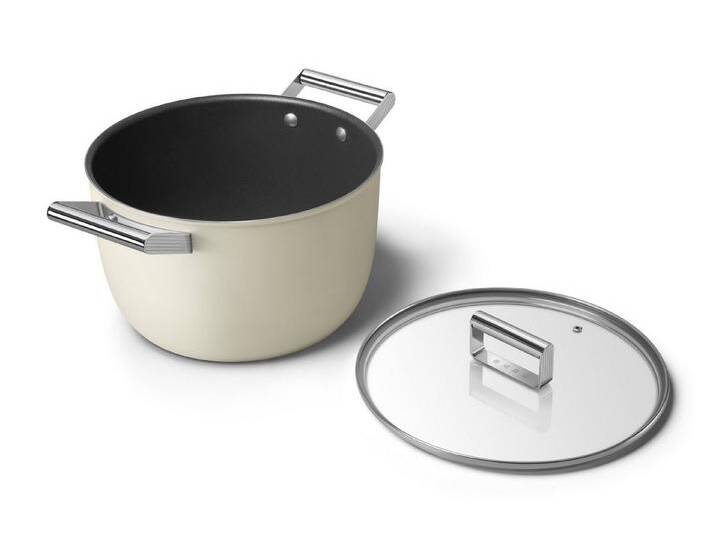 Smeg Kochtopf SMEG Kochtopf Kasserole Ø26 Creme CKFC2611CRM, Edelstahl, beige Smeg Kochtopf SMEG Kochtopf Kasserole Ø26 Creme CKFC2611CRM, Edelstahl, beige von SMEG