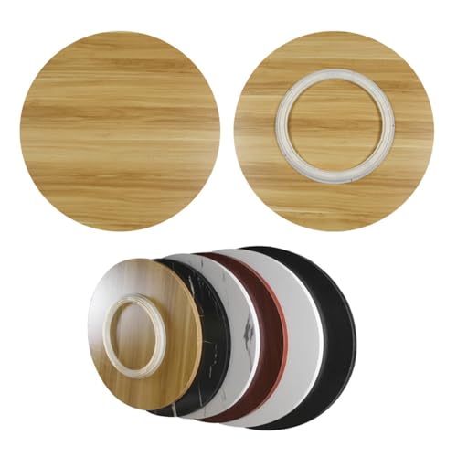 SMELEDFCFK Drehteller 80cm 100cm 120cm Holz 360° Drehbar Servierteller Für Tische, Lazy Susan Drehteller Aus Holz Für Esstisch, Großer Drehplatte Einfach Alle Lebensmittel Zu Teilen(Light Walnut,70cm/ von SMELEDFCFK