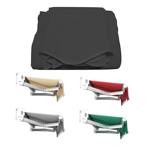 SMELEDFCFK Ersatzstoff Markisenstoff Markise Ersatztuch 3M 4M 5M 6M 7M Markisenbespannung Canvas Sonnenschutz Markisentuch UV Schutz Sonnenmarkise Abdeckung(Grey,23x10ft/700x300cm) von SMELEDFCFK