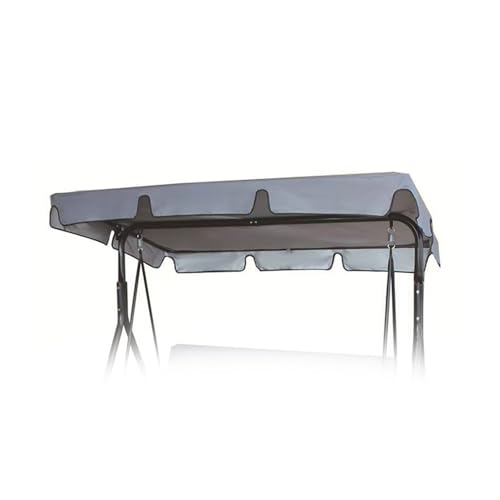 SMELEDFCFK Hollywoodschaukel Dachbezug Uv-Schutz Sonnendach Für Hollywoodschaukel 2-3 Sitzer Ersatzdach Für Hollywoodschaukel Wasserdicht Dach(Grey,75x52in/190x132cm) von SMELEDFCFK