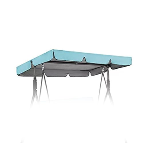 SMELEDFCFK Hollywoodschaukel Dachbezug Uv-Schutz Sonnendach Für Hollywoodschaukel 2-3 Sitzer Ersatzdach Für Hollywoodschaukel Wasserdicht Dach(Light Blue,98x73in/249x185cm) von SMELEDFCFK