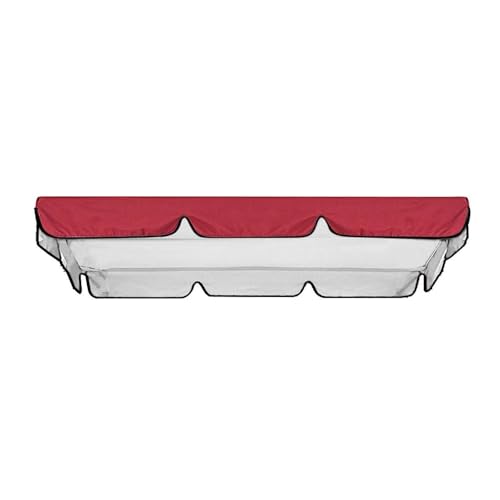SMELEDFCFK Oxford Ersatzdach Gartenschaukel Sonnendach Für Hollywoodschaukel 2/3 Sitzer Dach Für Hollywoodschaukel Wasserdichtes Dachplane Für Schaukel(Red,56x47in/142x120cm) von SMELEDFCFK