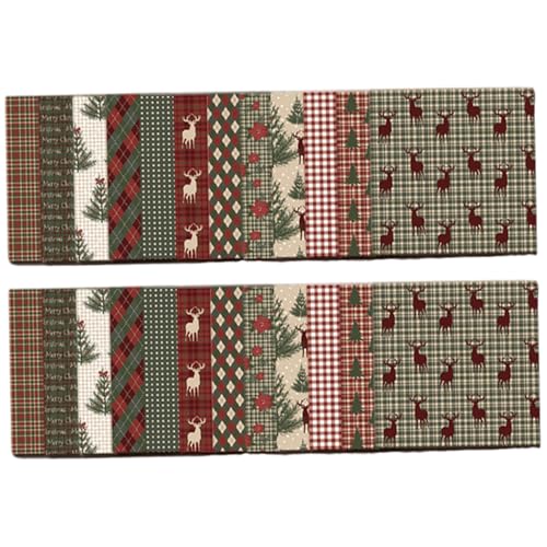 24pcs Weihnachts -Sammelalbumpapier Vintage Weihnachten Thema Doppelsiedisches Muster -Scrapbook Paper für DIY -Alben Journals Kartenherstellung Kit von SMELEYOU