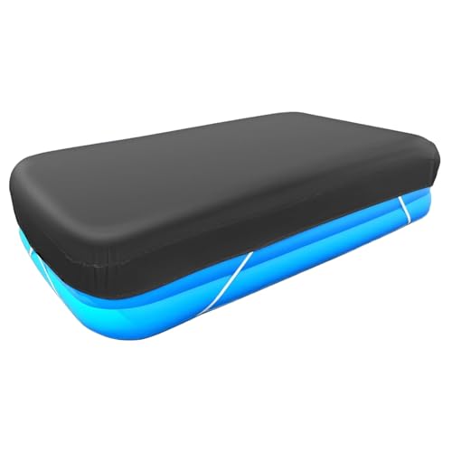 Aufblasbarer Poolabdeckung Rechteck 10x6ft UV Schutz wasserdichtes Blow up Poolabdeck Aufblasbarer Poolabdeckung Rechteck 10x6ft UV Schutz wasserdichtes Blow up Poolabdeck von SMELEYOU