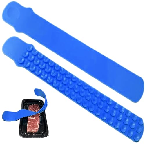 Auftauungsgürtel 2PCS 18 -Zoll -Silikonsaugne -Tokal -Auftauungsgürtel für gefrorenes Fleisch Flexibler Mehrzweck -Schnellstaugürtel für die Küche von SMELEYOU