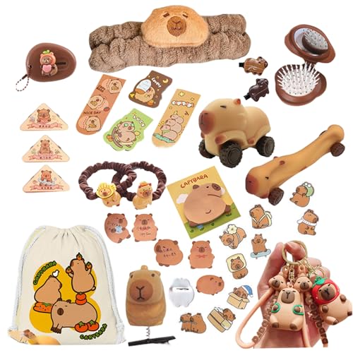 Capybara Adventskalender süßes Capybara -Zeug Weihnachtskalender 2025 Party Gunst für Kinder 31pcs/Set von SMELEYOU