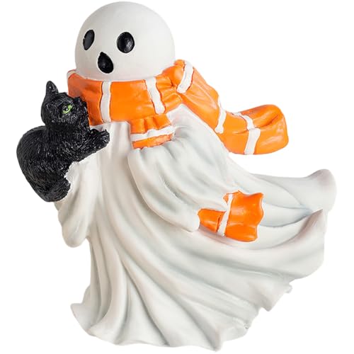 Halloween Ghost Decor Lustige weiße Ghost Figur, Schwarze Katze für Home Tabletop Regal Stufe Tablett Dekor hält Halloween Ghost Decor Lustige weiße Ghost Figur, Schwarze Katze für Home Tabletop Regal Stufe Tablett Dekor hält von SMELEYOU
