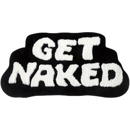Holen Sie Sich eine nackte Badematte 19 7 x 31 5 Zoll Nicht rutschfürchtig pelzig süße Badezimmer Teppiche Lustige Schwarz Weiß Badematte für Heimhotel Holen Sie Sich eine nackte Badematte 19 7 x 31 5 Zoll Nicht rutschfürchtig pelzig süße Badezimmer Teppiche Lustige Schwarz Weiß Badematte für Heimhotel von SMELEYOU