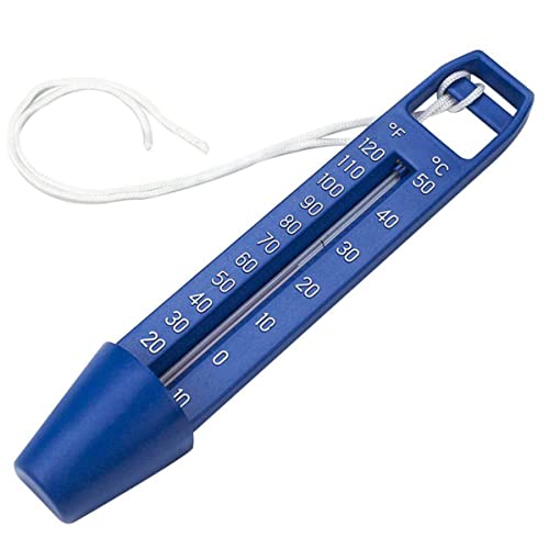 Pool Thermometer schwimmendes skaliertes Wasserthermometer mit Tragbarer 0-50 ℃ Temperaturmesser wasserdichtes Messgerät mit Lanyard für Schwimmbäder Spa Hot Tub Aquariumteich von SMELEYOU