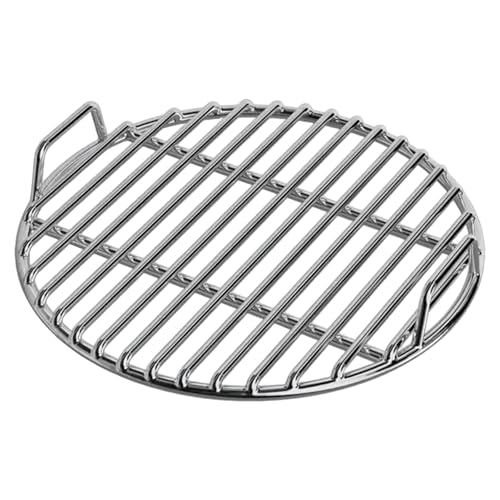 SMELEYOU Grillgitter 11 8 runde Glatte hitzebeständige Edelstahlgrill Griffe mit Griff zum Backen von Holzkohle Grillen Braten SMELEYOU Grillgitter 11 8 runde Glatte hitzebeständige Edelstahlgrill Griffe mit Griff zum Backen von Holzkohle Grillen Braten von SMELEYOU