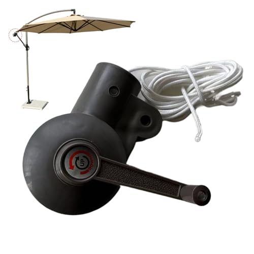 SMELEYOU Patio Regenschirm Ersatzteile 1.7 '' Outdoor Regenschirm Kurbelgriff Griff universelle abnehmbare Griffe Ersatzteile für Picknick Strand Terrasse Innenhof Accessoires Brown braun von SMELEYOU
