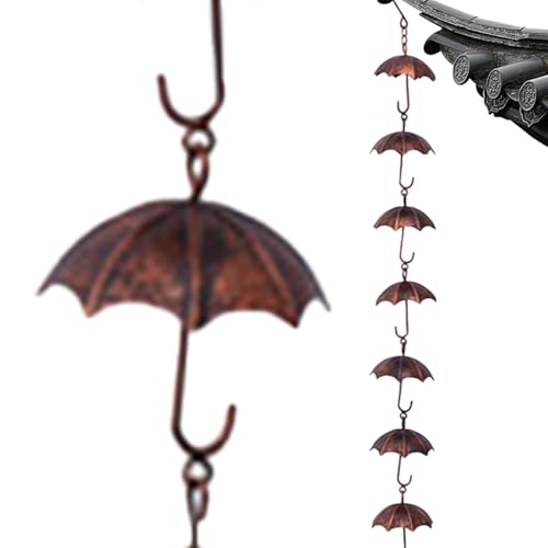 SMELEYOU Regenkette 39 Zoll Lange Regenfängerkette Effektive Abfluss 8 Regenschalen rostbestende Ketten ideal für Heimatisum -Downspout -Dekorationen SMELEYOU Regenkette 39 Zoll Lange Regenfängerkette Effektive Abfluss 8 Regenschalen rostbestende Ketten ideal für Heimatisum -Downspout -Dekorationen von SMELEYOU