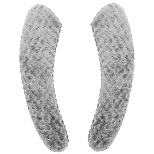 SMELEYOU Toilettensitz Deckt Toilettenabdeckung Pads Toilettensitz wärmer Dicke warme Selbstklebende Toilettensitzkissen für Winter 1pairgrau von SMELEYOU