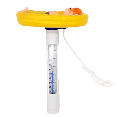 SMELEYOU WLAN Thermometer, Schwimmendes Thermometer, Badethermometer, Poolthermometer Multifunktional schwimmend Cartoon Style Water Thermometer für Spa Gelb von SMELEYOU