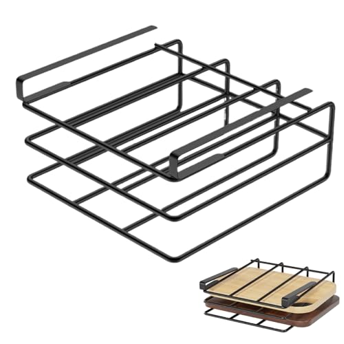 Unter Kabinett Schneidebretthalter Halterung der Metallschneidebafel Organisator Sparersparnis unter Regal Hacking Board Halter Hochleistungs -Schneidebrett Rack Topf Deckelhalter 10.4x11.8x2.4 Unter Kabinett Schneidebretthalter Halterung der Metallschneidebafel Organisator Sparersparnis unter Regal Hacking Board Halter Hochleistungs -Schneidebrett Rack Topf Deckelhalter 10.4x11.8x2.4 von SMELEYOU