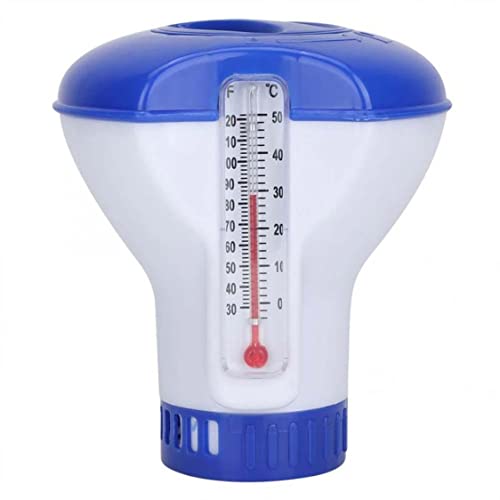 wlan thermometer, Schwimmendes Thermometer, Wasserthermometer, Poolchlorspender schwimmender Pool Baby Bad Thermometer Tablettenhalter von SMELEYOU