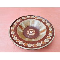 Alte Antike Primitive Redware Keramik Glasierte Tasse Schüssel Handgemacht von SMELLOFVINTAGETOOLS