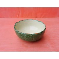 Alte Antike Primitive Redware Keramik Glasierte Tasse Schüssel Teller Handgemacht von SMELLOFVINTAGETOOLS