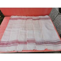 Altes Antikes Handgewebtes Küchentuch Aus Stoff Baumwolle&leinen 6 Teilig von SMELLOFVINTAGETOOLS