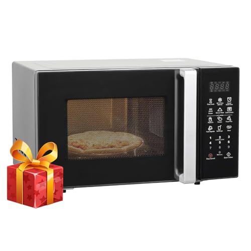 SMETA Mikrowelle mit Grill 900W, Grill 1000W, 25L, 11 Leistungsstufen, Auftaufunktion, 6 Automatikprogramme, Kindersicherung, Quick Start 30 Sekunden, Schwarz von SMETA