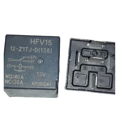 SMGLRUEAT 2PCS HFV15-12-Z1TJ-D HFV15 12-Z1TJ-D 12VDC 5PIN 40A SMGLRUEAT 2PCS HFV15-12-Z1TJ-D HFV15 12-Z1TJ-D 12VDC 5PIN 40A von SMGLRUEAT