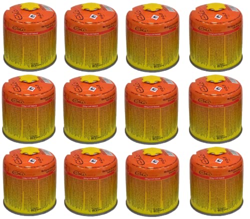 12x 300g Elico Schraubkartusche Universalgewinde 7/16 Gaskartuschen Ventilkartusche EN 417 Gewinde Ventil Bunsenbrenner Butan Propan Mix Campingkocher Gaskocher Gasheizung Lötbrenner von SMH LINE