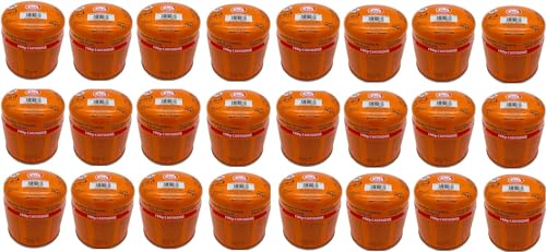 SMH LINE® 24x 190g Butan Stechkartusche Universal Gaskartuschen mit Sicherheitsventil Bunsenbrenner Gas Propan Mix Campingkocher Gaskocher Gasheizung Lötbrenner Gas-Stop-System von SMH LINE