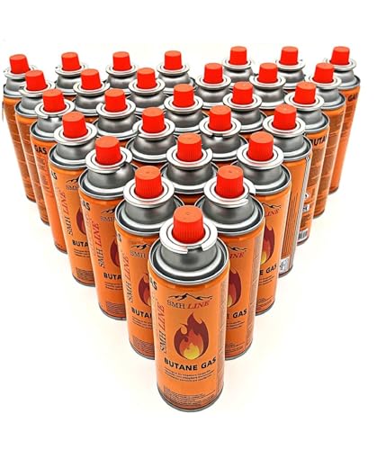 SMH LINE® 8X Butan Gas kartusche 227g Gaskartuschen MSF-1A Bunsenbrenner Campingkocher Gaskocher Gasheizung Lötbrenner von SMH LINE