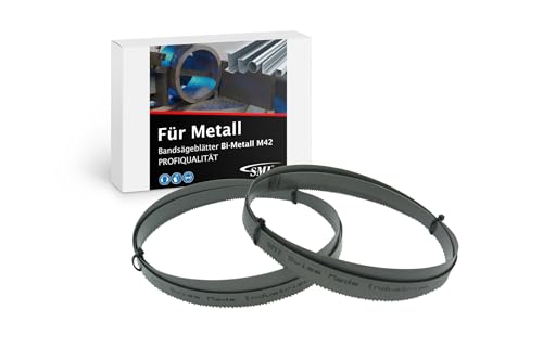 SMI 2er SET Bandsägeblatt Bi-Metall M42 Abmessung 1638 x 13 x 0,65 mm 14 ZpZ z.B. für Optimum, Epple, Holzmann, Bernardo | Sägeband SMI 2er SET Bandsägeblatt Bi-Metall M42 Abmessung 1638 x 13 x 0,65 mm 14 ZpZ z.B. für Optimum, Epple, Holzmann, Bernardo | Sägeband von SMI Swiss Made Industries GmbH