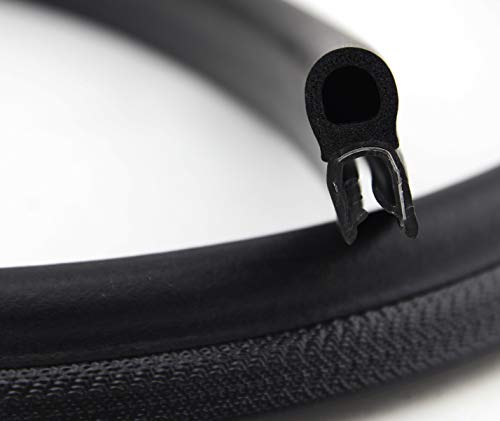 DO8 Dichtungsprofil von SMI-Kantenschutzprofi - Klemmprofil aus Weich-PVC - Klemmbereich 4-7 mm – Dichtschlauch obenliegend aus EPDM Moosgummi - einfache Montage, selbstklemmend ohne Kleber (1 m) von SMI