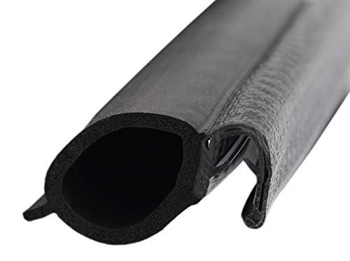 DS6 Dichtungsprofil von SMI-Kantenschutzprofi - Klemmbereich 1-4,5mm - mit seitlicher Dichtung aus EPDM Moosgummi - Klemmprofil aus weich PVC - einfache Montage, selbstklemmend ohne Kleber (10 m) von SMI