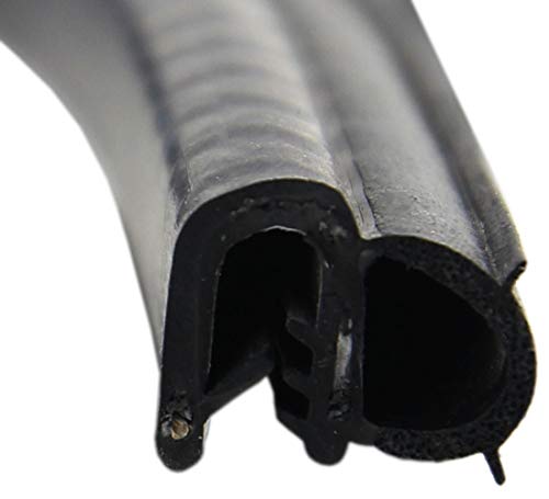DS7 Dichtungsprofil von SMI-Kantenschutzprofi - Klemmbereich 1,5-3,5mm - mit seitlicher Dichtung aus EPDM Moosgummi - Klemmprofil aus weich PVC - einfache Montage, selbstklemmend ohne Kleber (5 m) von SMI