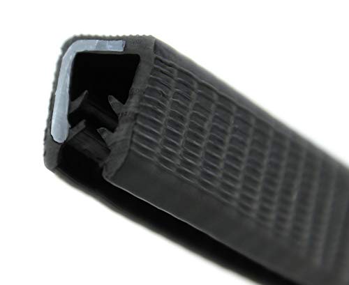 KS5-8S-POM Kantenschutzprofil von SMI-Kantenschutzprofi aus PVC Gummi - Klemmbereich 5-8 mm - NICHT ROSTEND - Klemmprofil mit POM Kunststoffeinlage - Schwarz - selbstklemmend ohne Kleber(100 m) von SMI