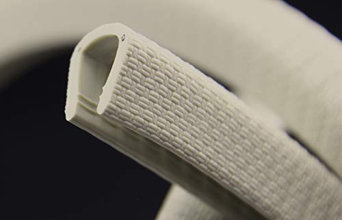 SMI-Kantenschutzprofil KS6-8HG für 6-8mm PVC mit Stahleinlage Hellgrau selbstklemmend ohne Kleber - Kantenschutz, Kederprofil, Kantenprofil, Kantenschutzleiste für Bleche, Platten (20 m, hellgrau) von SMI