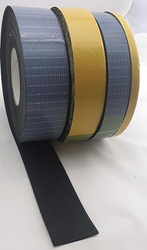 SMI - 10 Meter Zellkautschuk Dichtband aus EPDM 2-20 mm stark selbstklebend 9-50 mm breit Moosgummi Dichtungsband (1 x 10 m ZKS4x15 mm) von SMI