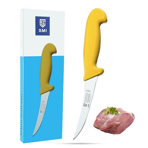 SMI - 5 Zoll Ausbeinmesser Solingen Metzgermesser Profi Fleischmesser Premium-Qualität Ausbeinmesser flexibel, Solingen Edelstahl von SMI