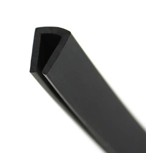 V4 - Fassungsprofil von SMI-Kantenschutzprofi aus EPDM-Zellkautschuk - Fassungsbereich 5 mm - Kantenschutz für Scheiben, Fenster, Blech u. v. m. - einfache Montage - Maße: 10x8 mm (0,1 m) von SMI