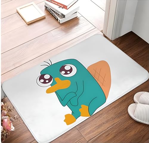 SMILEFUN Baby Perry The Platypus Fußmatte, Teppich, Fußmatte, Badematte, rutschfest, Eingang, Küche, Schlafzimmer, Wasser- und ölbeständig von SMILEFUN