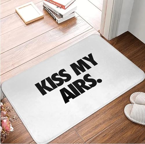 KISS My AIRS Fußmatte Teppichmatte Teppich Polyester rutschfest Bodendekor Bad Badezimmer Küche Balkon 40x60 von SMILEFUN
