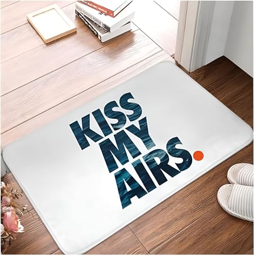 KISS My AIRS Fußmatte aus Polyester, Fußmatte, rutschfestes Kissen, Vorzimmer, Korridor, Küche, Schlafzimmer, Balkon, Toilette, 40 x 60 Dekontamination von SMILEFUN