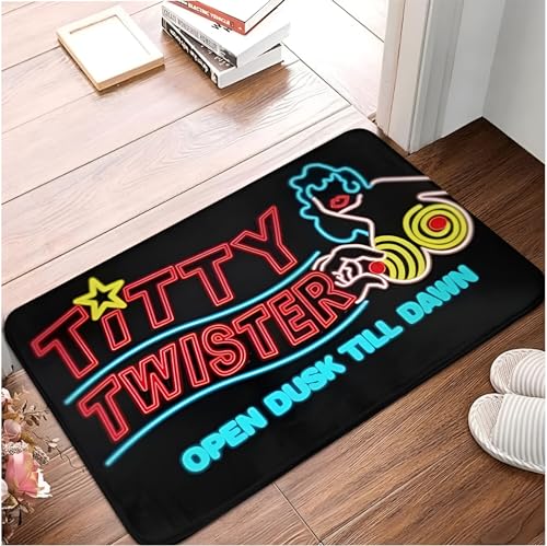 SMILEFUN Titty Twister Open Dusk Till Dawn Fußmatte Teppichmatte Teppich Polyester rutschfest Bodendekor Bad Badezimmer Küche Balkon waschbar von SMILEFUN