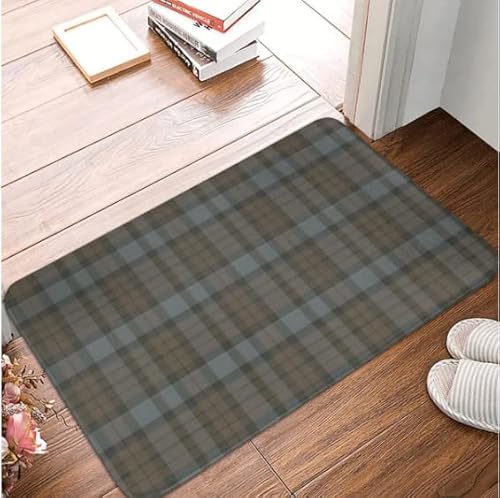 Tartan Fraser Fußmatte Teppichmatte Teppich Polyester rutschfest Bodendekor Bad Badezimmer Küche Wohnzimmer 40x60 von SMILEFUN