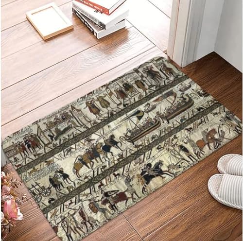 Teppich von Bayeux, Fußmatte, Teppich, Teppich, Polyester, rutschfest, Bodendekoration, Bad, Badezimmer, Küche, Wohnzimmer, 40 x 60 cm von SMILEFUN